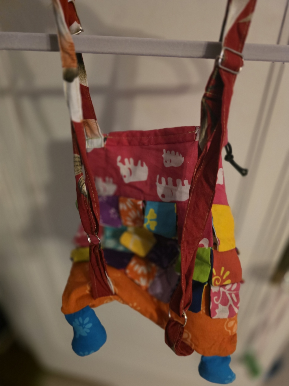 Colorful Patchwork Kids Backpack - Multicolor - Picture 2 of 3